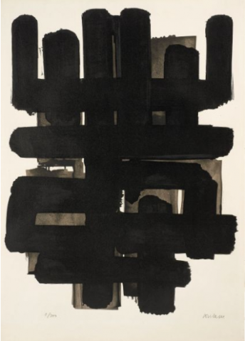 PAUSE ART – Pierre Soulages, « Lithographie 3 », 1957 – Collection Géotec - 0